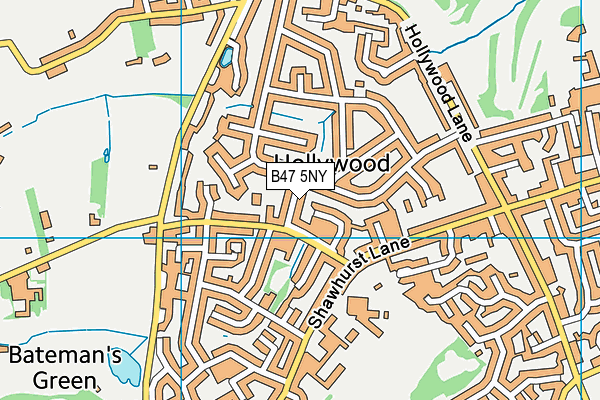 B47 5NY map - OS VectorMap District (Ordnance Survey)