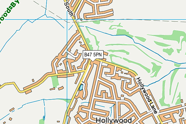B47 5PN map - OS VectorMap District (Ordnance Survey)
