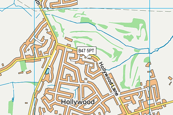 B47 5PT map - OS VectorMap District (Ordnance Survey)