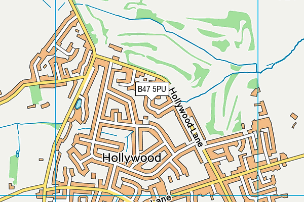 B47 5PU map - OS VectorMap District (Ordnance Survey)