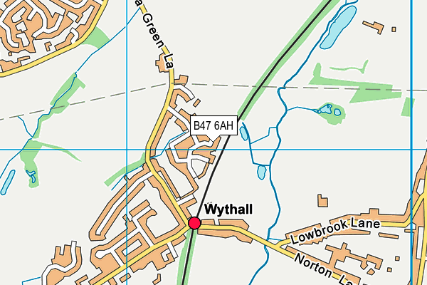 B47 6AH map - OS VectorMap District (Ordnance Survey)