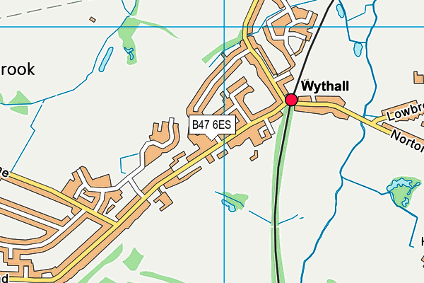 B47 6ES map - OS VectorMap District (Ordnance Survey)