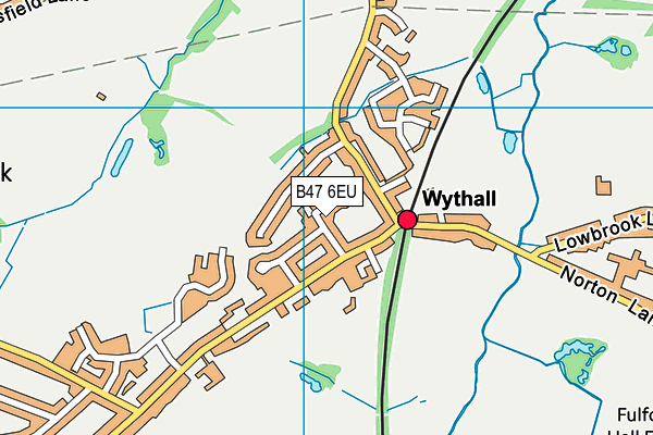 B47 6EU map - OS VectorMap District (Ordnance Survey)