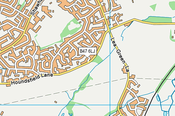 B47 6LJ map - OS VectorMap District (Ordnance Survey)