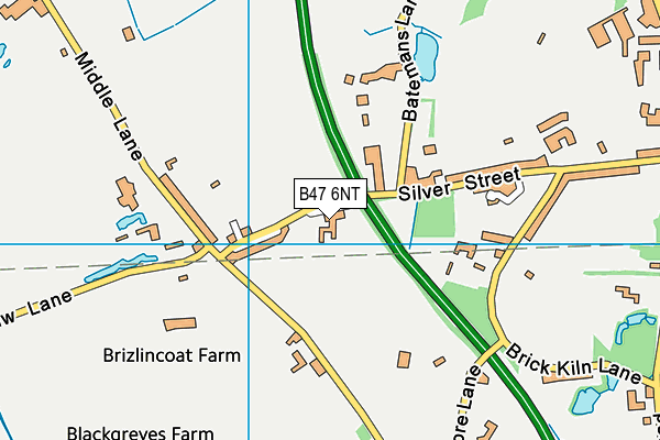 B47 6NT map - OS VectorMap District (Ordnance Survey)