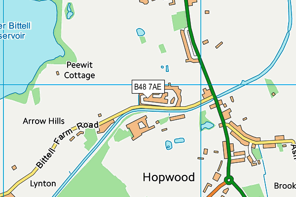 B48 7AE map - OS VectorMap District (Ordnance Survey)