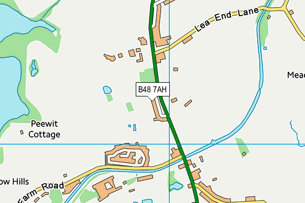 B48 7AH map - OS VectorMap District (Ordnance Survey)