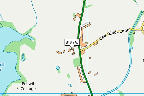 B48 7AJ map - OS VectorMap District (Ordnance Survey)