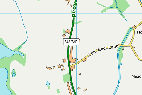 B48 7AP map - OS VectorMap District (Ordnance Survey)