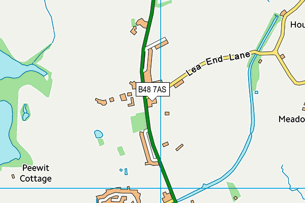 B48 7AS map - OS VectorMap District (Ordnance Survey)