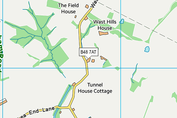 B48 7AT map - OS VectorMap District (Ordnance Survey)