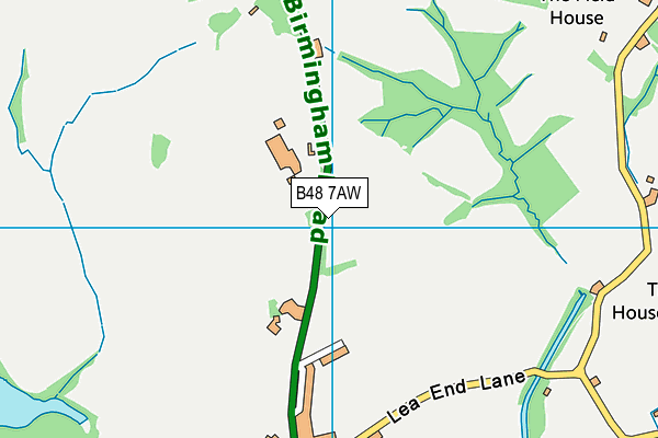 B48 7AW map - OS VectorMap District (Ordnance Survey)