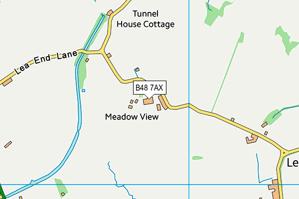 Hopwood Cricket Ground map (B48 7AX) - OS VectorMap District (Ordnance Survey)