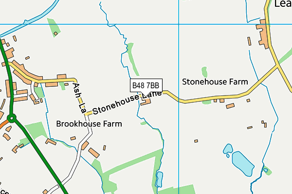 B48 7BB map - OS VectorMap District (Ordnance Survey)