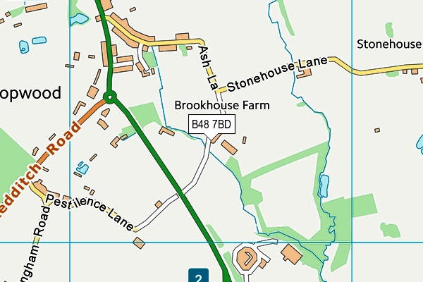 B48 7BD map - OS VectorMap District (Ordnance Survey)