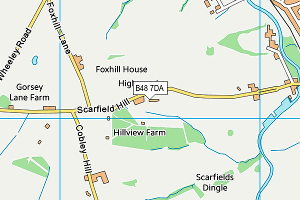 B48 7DA map - OS VectorMap District (Ordnance Survey)