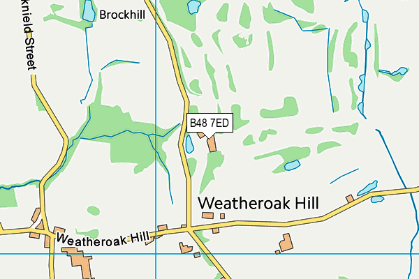 B48 7ED map - OS VectorMap District (Ordnance Survey)