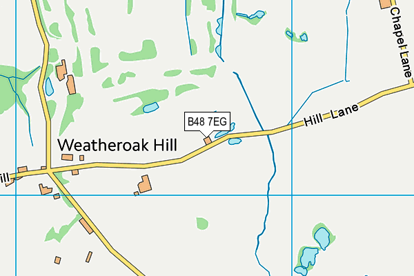 B48 7EG map - OS VectorMap District (Ordnance Survey)
