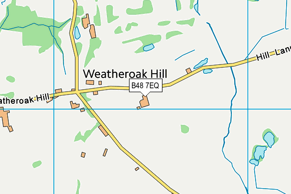 B48 7EQ map - OS VectorMap District (Ordnance Survey)