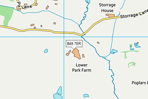 B48 7ER map - OS VectorMap District (Ordnance Survey)