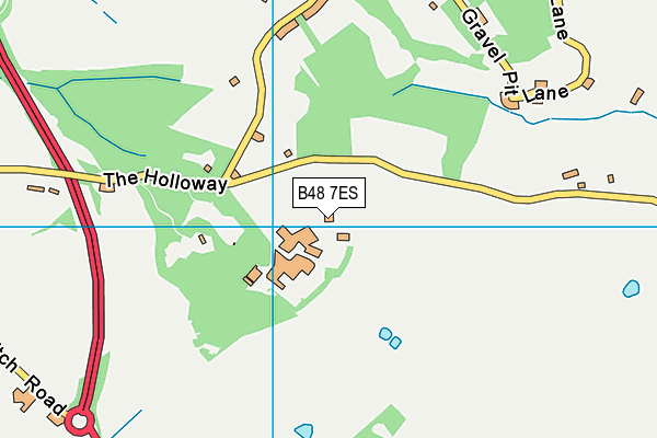 B48 7ES map - OS VectorMap District (Ordnance Survey)