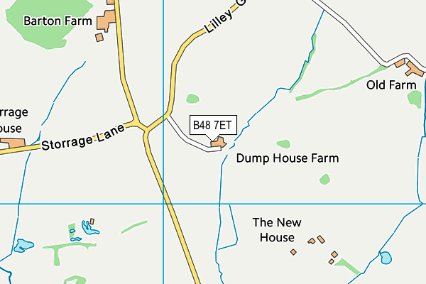 B48 7ET map - OS VectorMap District (Ordnance Survey)