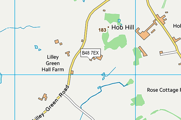 B48 7EX map - OS VectorMap District (Ordnance Survey)