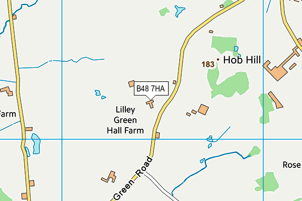 B48 7HA map - OS VectorMap District (Ordnance Survey)