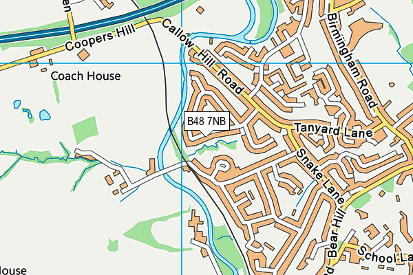B48 7NB map - OS VectorMap District (Ordnance Survey)