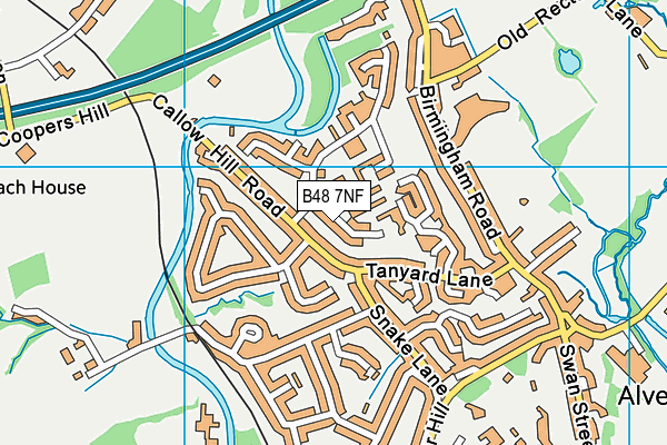 B48 7NF map - OS VectorMap District (Ordnance Survey)