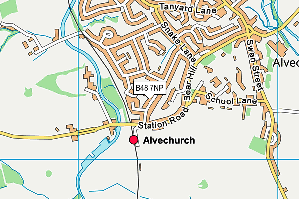 B48 7NP map - OS VectorMap District (Ordnance Survey)