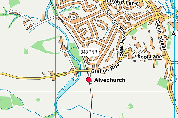 B48 7NR map - OS VectorMap District (Ordnance Survey)