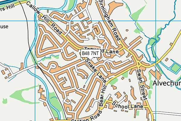 B48 7NT map - OS VectorMap District (Ordnance Survey)