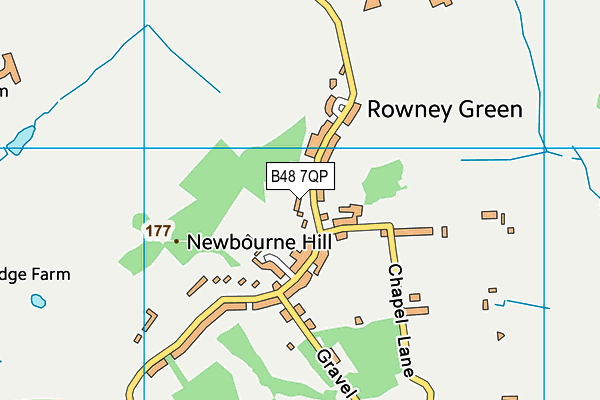 B48 7QP map - OS VectorMap District (Ordnance Survey)