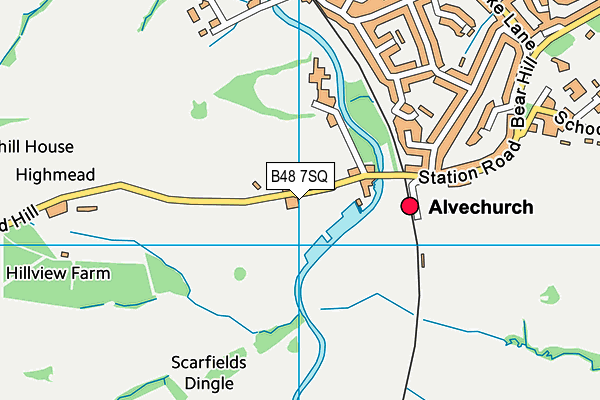 B48 7SQ map - OS VectorMap District (Ordnance Survey)