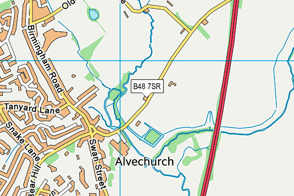 B48 7SR map - OS VectorMap District (Ordnance Survey)