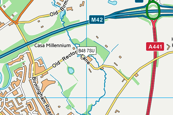 B48 7SU map - OS VectorMap District (Ordnance Survey)