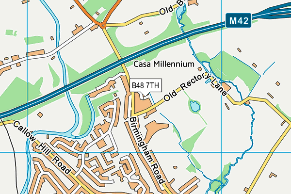 B48 7TH map - OS VectorMap District (Ordnance Survey)