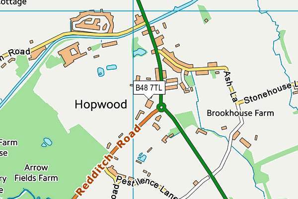 B48 7TL map - OS VectorMap District (Ordnance Survey)