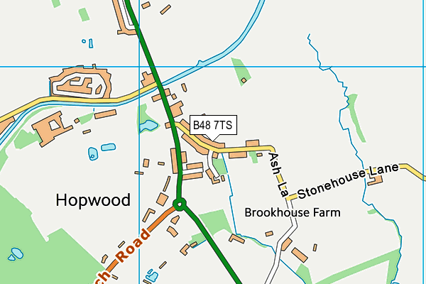 B48 7TS map - OS VectorMap District (Ordnance Survey)