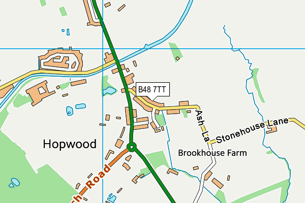 B48 7TT map - OS VectorMap District (Ordnance Survey)