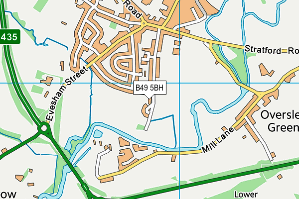 B49 5BH map - OS VectorMap District (Ordnance Survey)