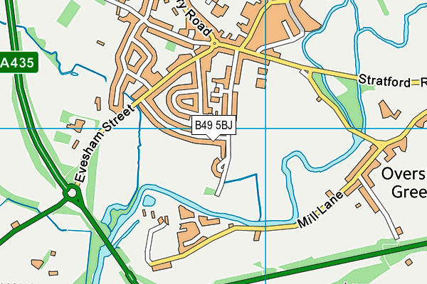 B49 5BJ map - OS VectorMap District (Ordnance Survey)