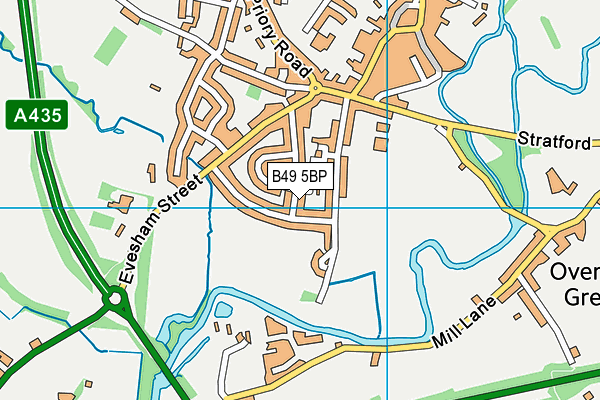 B49 5BP map - OS VectorMap District (Ordnance Survey)