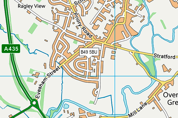 B49 5BU map - OS VectorMap District (Ordnance Survey)