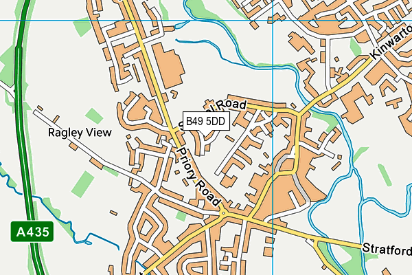 B49 5DD map - OS VectorMap District (Ordnance Survey)