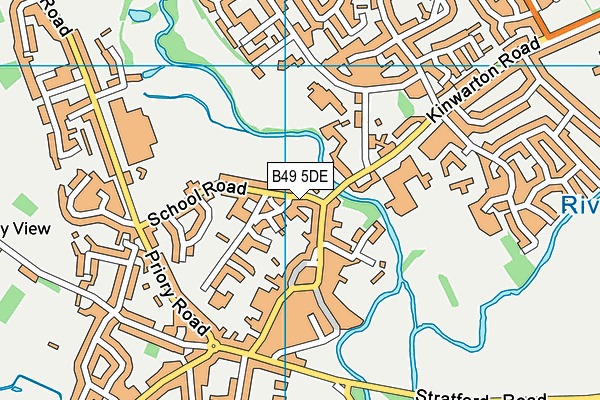 B49 5DE map - OS VectorMap District (Ordnance Survey)