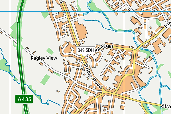 B49 5DH map - OS VectorMap District (Ordnance Survey)
