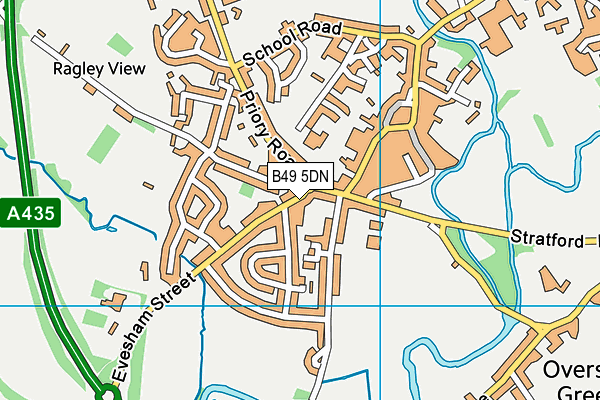 B49 5DN map - OS VectorMap District (Ordnance Survey)
