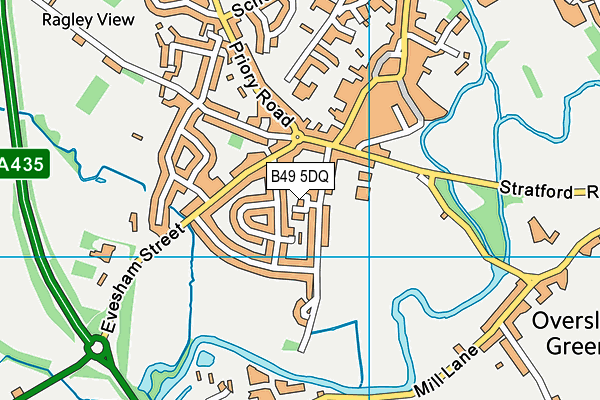 B49 5DQ map - OS VectorMap District (Ordnance Survey)